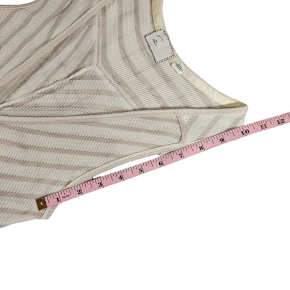 Postmark By Anthropologie Hi/Low Button Up Semi Sheer Swing Dress, Cream, XS - Picture 15 of 15